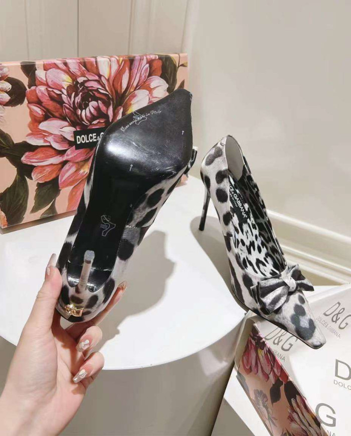 Dolce & Gabbana Women's Leather High Heel Sandals