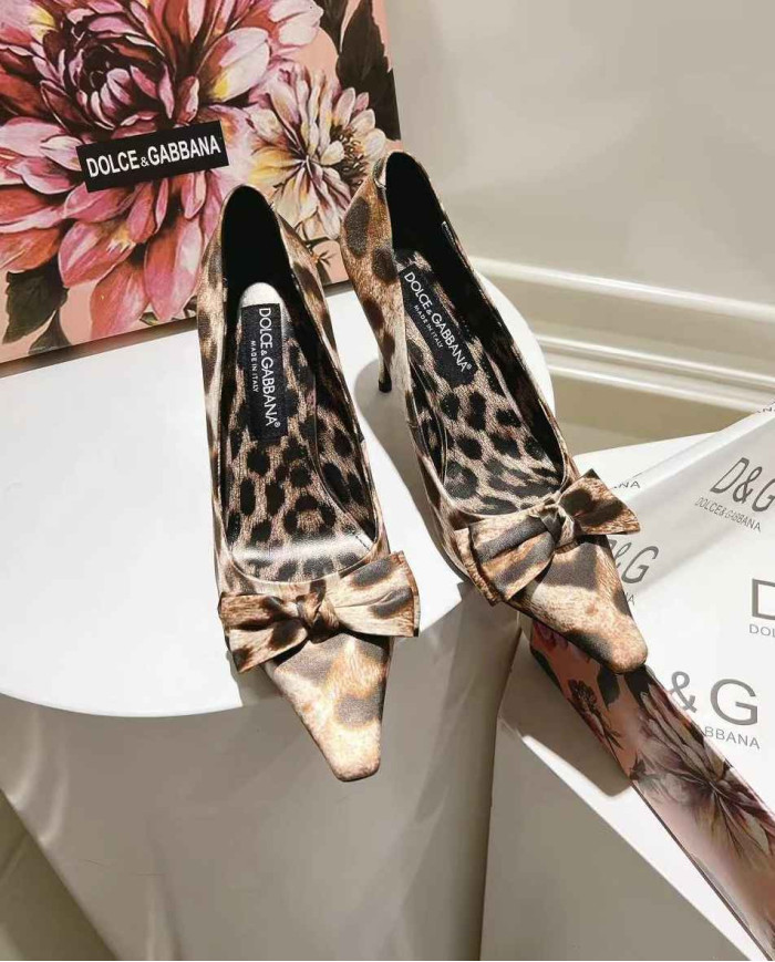 Dolce & Gabbana Women's Leather High Heel Sandals