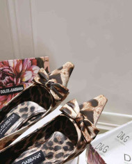 Dolce & Gabbana Women's Leather High Heel Sandals