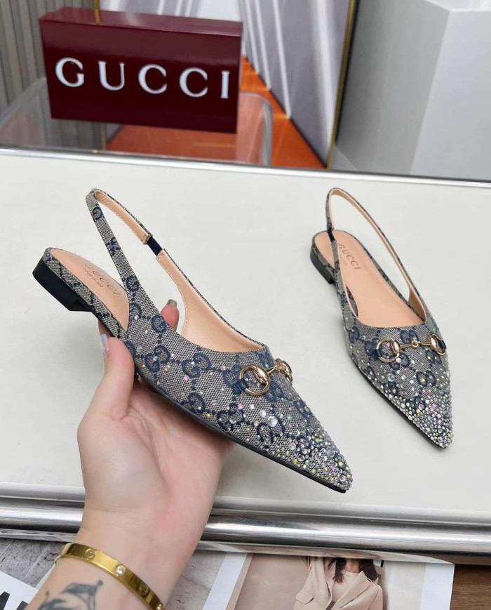Gucci Women's Horsebit Slingback Flats