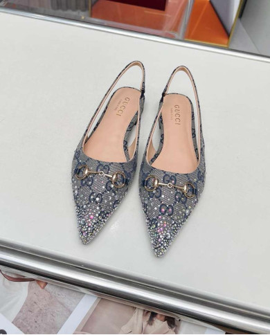 Gucci Women's Horsebit Slingback Flats