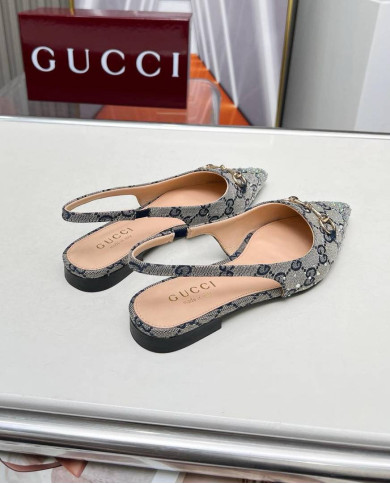 Gucci Women's Horsebit Slingback Flats