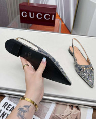 Gucci Women's Horsebit Slingback Flats