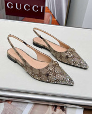 Gucci Women's Horsebit Slingback Flats