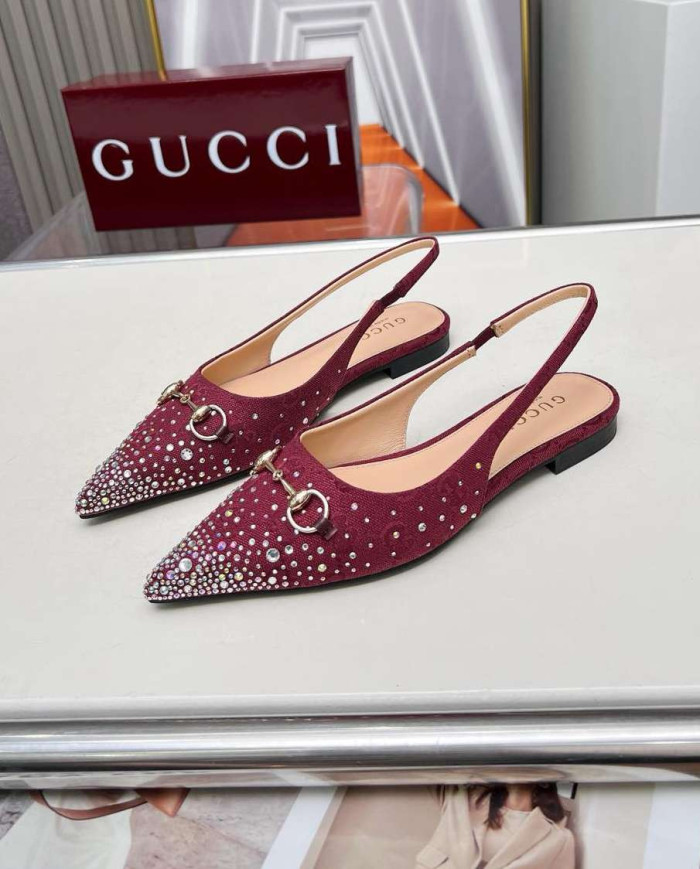 Gucci Women's Horsebit Slingback Flats