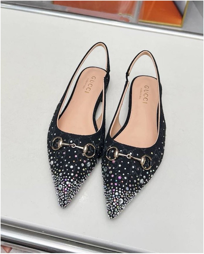 Gucci Women's Horsebit Slingback Flats