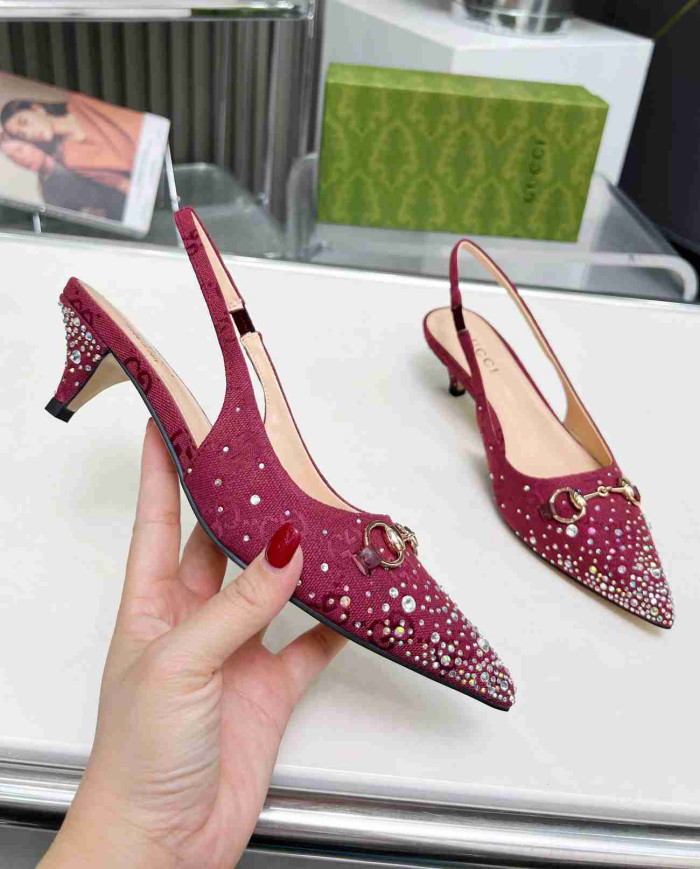 Gucci Women's Horsebit Kitten Heel Pumps