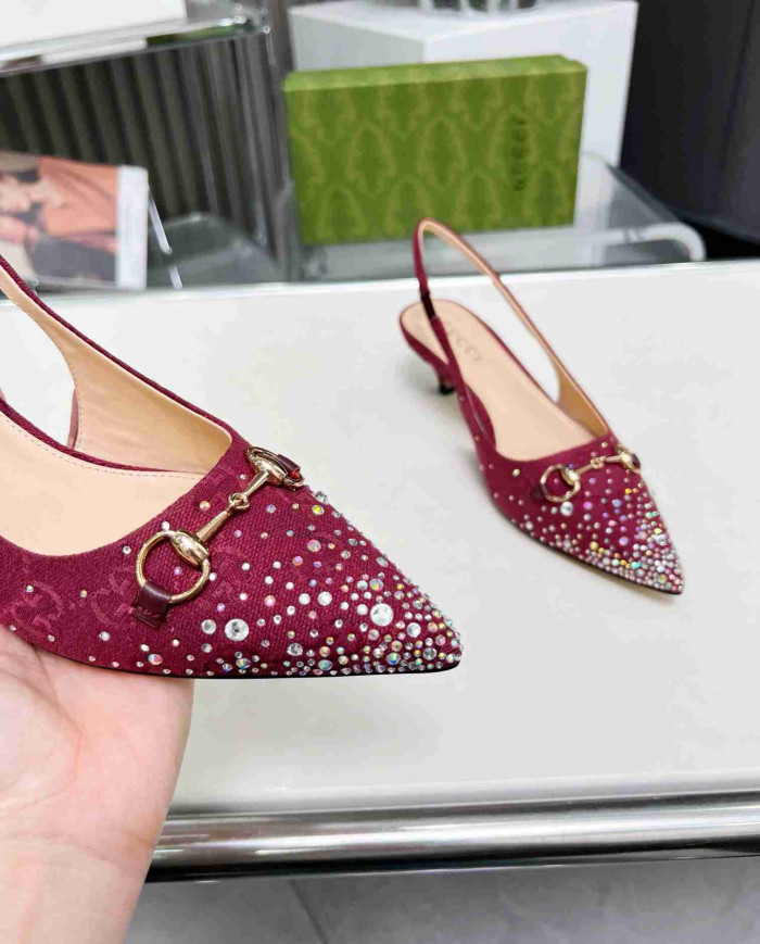 Gucci Women's Horsebit Kitten Heel Pumps