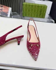 Gucci Women's Horsebit Kitten Heel Pumps