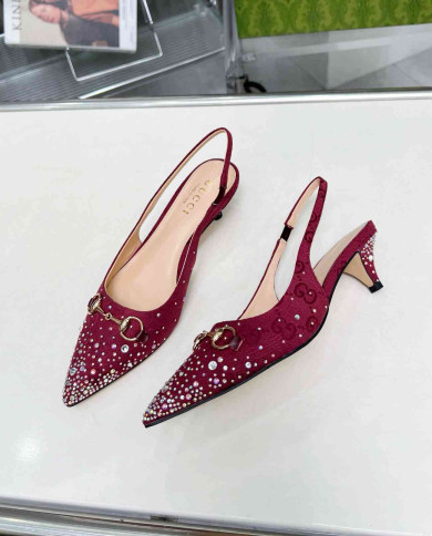 Gucci Women's Horsebit Kitten Heel Pumps