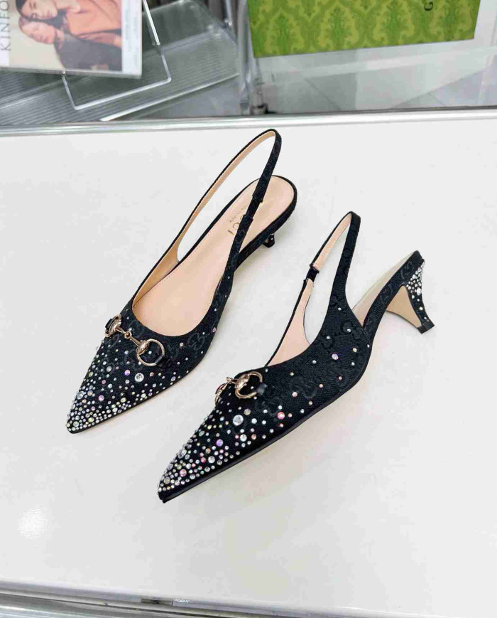 Gucci Women's Horsebit Kitten Heel Pumps