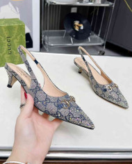 Gucci Women's Horsebit Kitten Heel Pumps