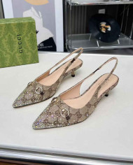 Gucci Women's Horsebit Kitten Heel Pumps