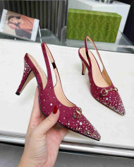 Gucci Women's Horsebit Cone Heel Pumps