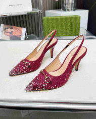 Gucci Women's Horsebit Cone Heel Pumps