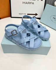 Prada Cross Strap Sandals