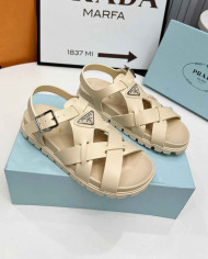 Prada Cross Strap Sandals