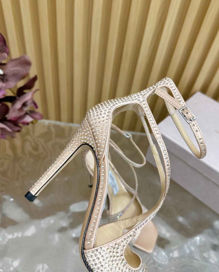 Jimmy Choo Women's Stiletto Glitter Sandals