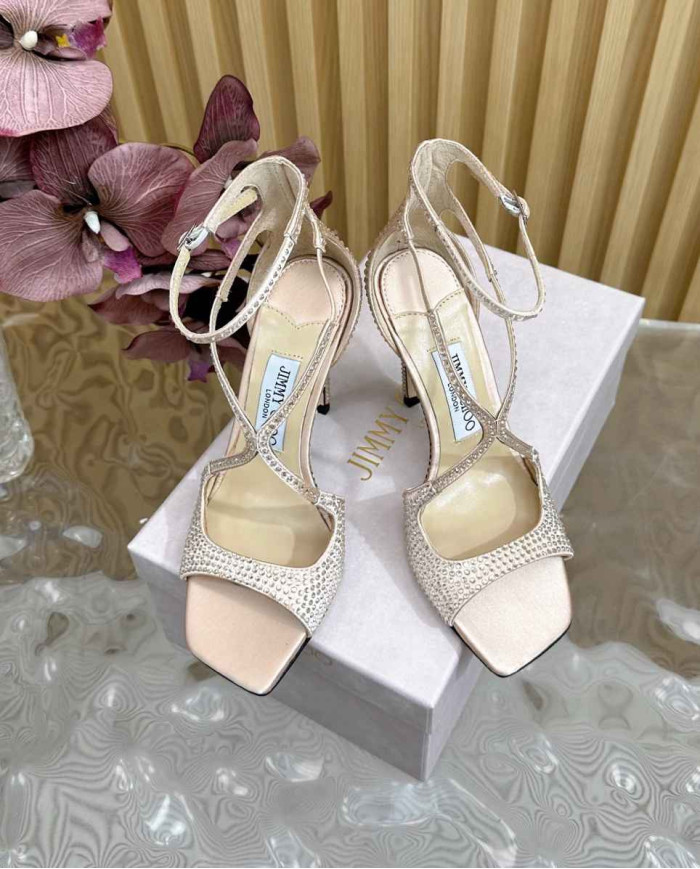 Jimmy Choo Women's Stiletto Glitter Sandals