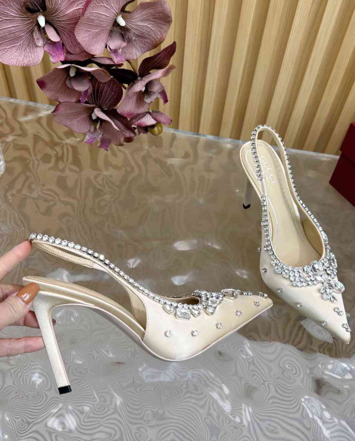 Gucci Women's Horsebit Stiletto Slingback Pumps