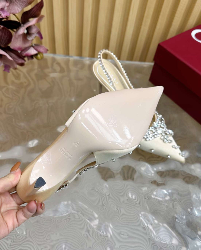 Gucci Women's Horsebit Stiletto Slingback Pumps