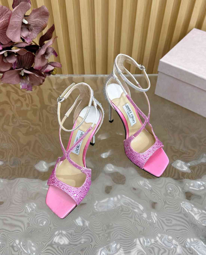 Jimmy Choo Women's Stiletto Glitter Sandals