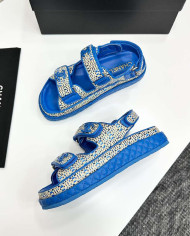 Chanel Women's Leather Platform Sandals