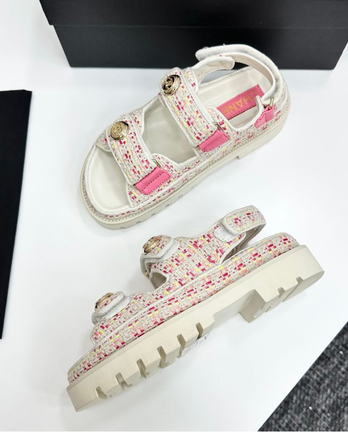 Chanel Women's CC Logo Platform Sandals