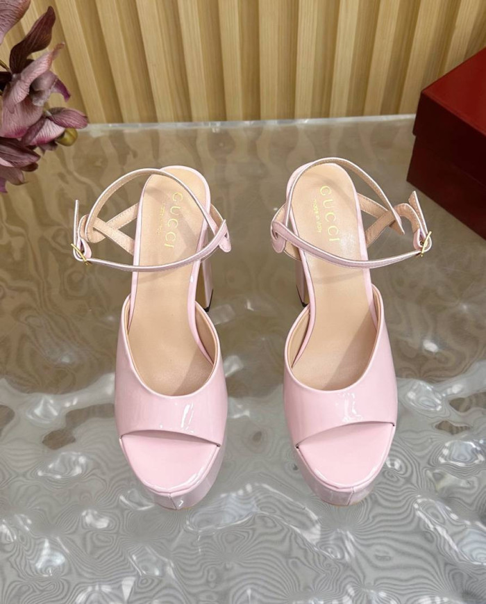 Gucci Women's Platform Square Toe High Heels