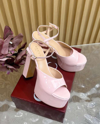 Gucci Women's Platform Square Toe High Heels