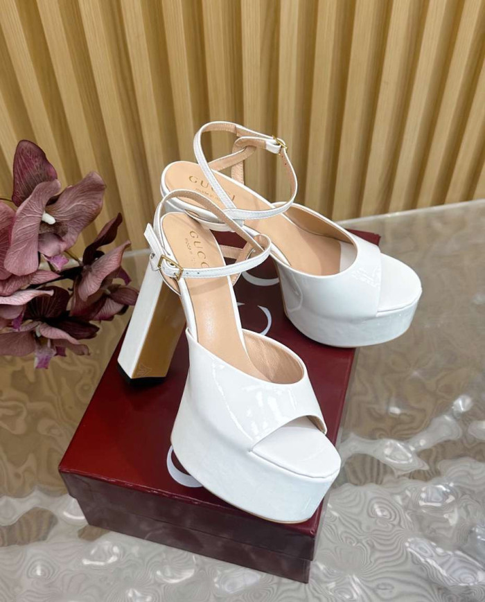 Gucci Women's Platform Square Toe High Heels