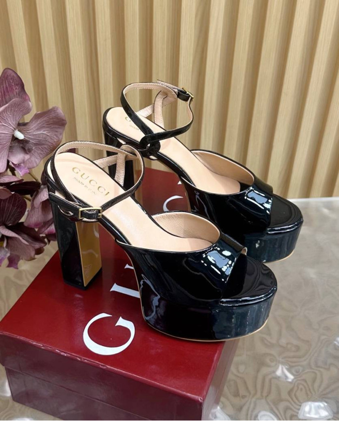 Gucci Women's Platform Square Toe High Heels