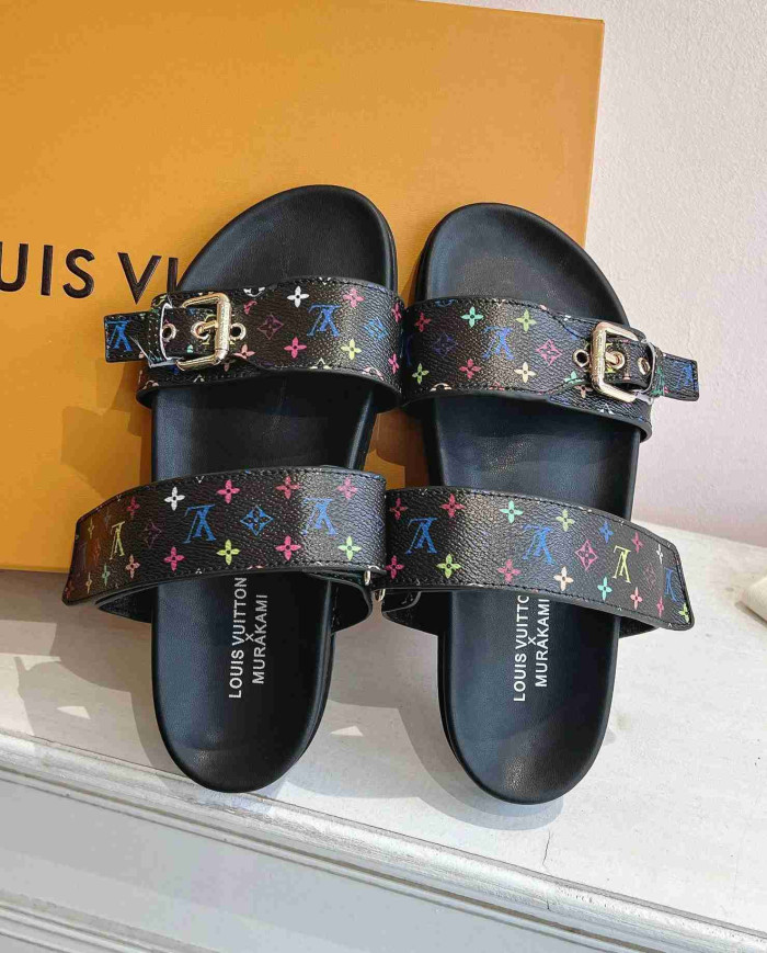 Louis Vuitton Women's Monogram Flat Slides