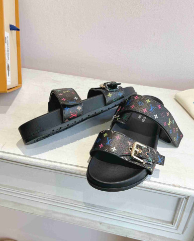 Louis Vuitton Women's Monogram Flat Slides