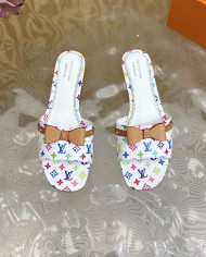 Louis Vuitton Women's Murakami Collaboration Print Slippers