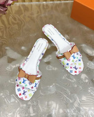 Louis Vuitton Women's Murakami Collaboration Print Slippers