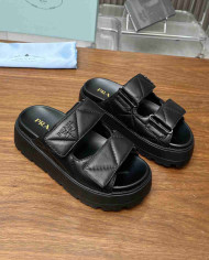 Prada Quilted Leather Sandals