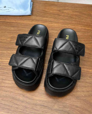 Prada Quilted Leather Sandals