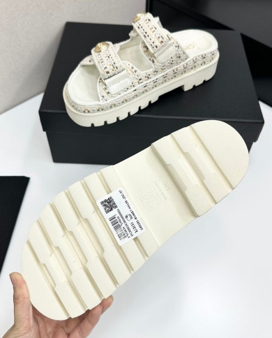Chanel Women's Classic Logo Casual Slippers