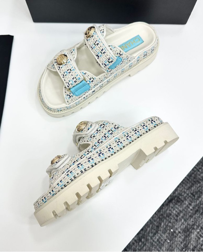 Chanel Women's Classic Logo Casual Slippers