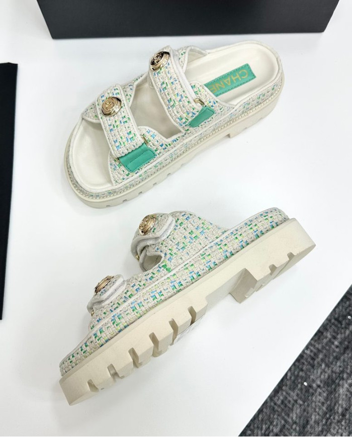 Chanel Women's Classic Logo Casual Slippers