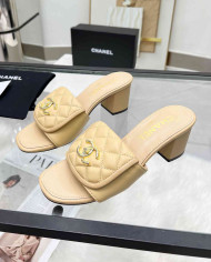 Chanel Heeled Slippers