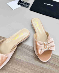 Chanel Bow Flat Slippers
