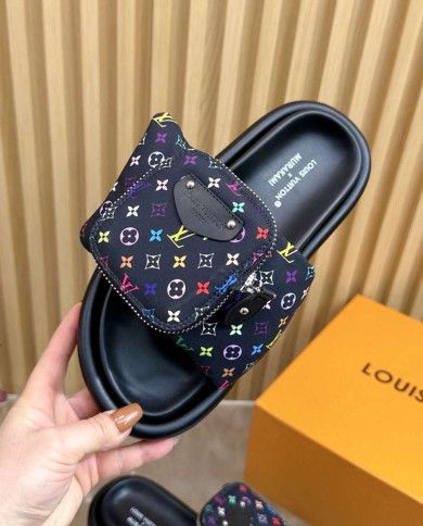 Louis Vuitton Women's LV Takashi Murakami Casual Slide Slipers