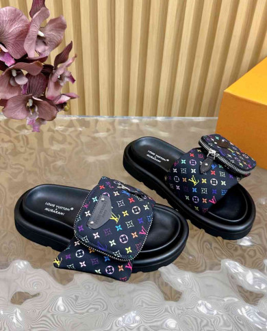 Louis Vuitton Women's LV Takashi Murakami Casual Slide Slipers