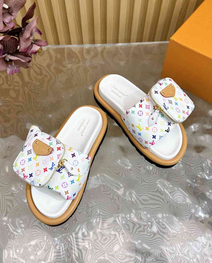 Louis Vuitton Women's LV Takashi Murakami Casual Slide Slipers