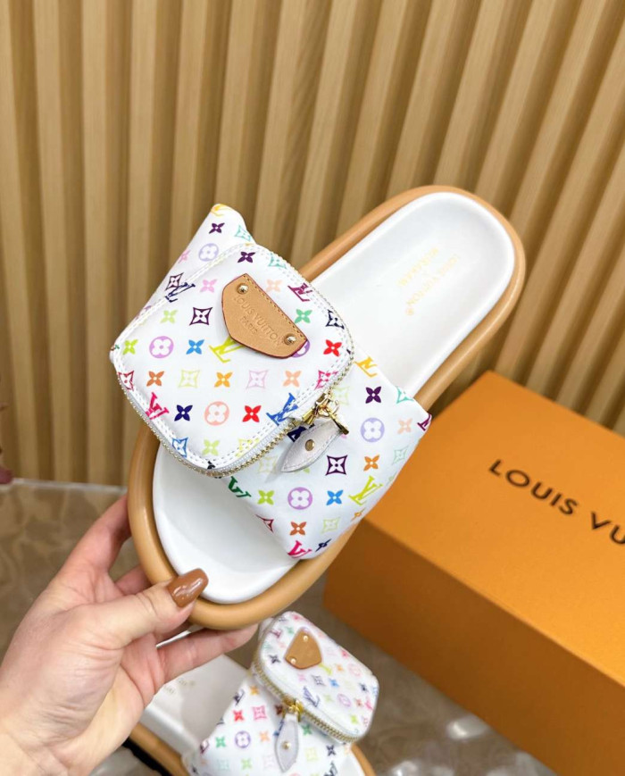 Louis Vuitton Women's LV Takashi Murakami Casual Slide Slipers