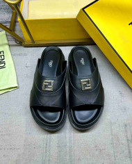 Fendi Men's Leather Slippers