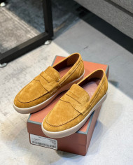 Lora Piana Classic Lefu shoes cowhide  cashmere