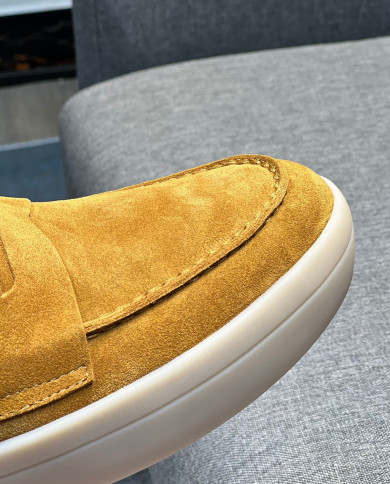Lora Piana Classic Lefu shoes cowhide  cashmere